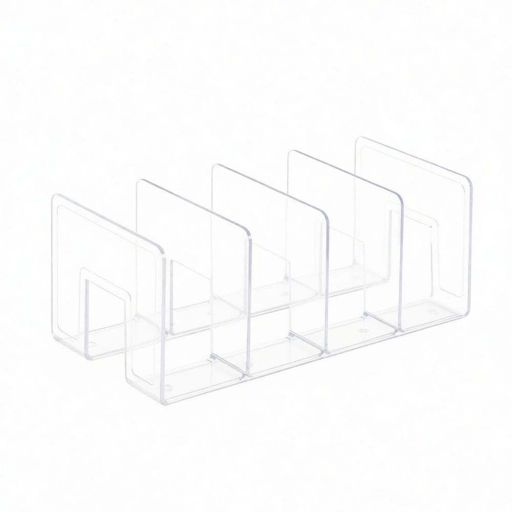Clear Acrylic Book Stand Holder - Organisateur de bureau en acrylique, serre-livres