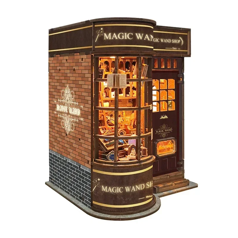 Kits de modèles miniatures en  - Diy Wooden Book Nook Kit Shelf Insert avis et prix